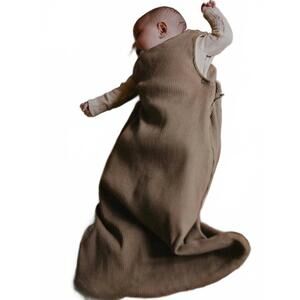 NEW THE SIMPLE FOLK ribbed sleepsack in mushroom